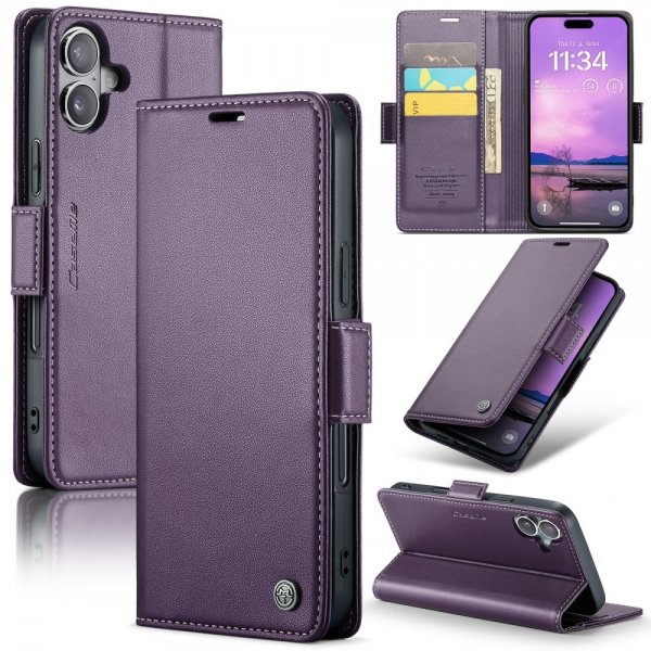 CaseMe iPhone 16 Suojakotelo 023-sarja Violetti