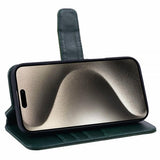 Nordic Covers iPhone 16 Essential Leather -suojakotelo, Juniper Green