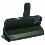 Nordic Covers iPhone 16 Essential Leather -suojakotelo, Juniper Green