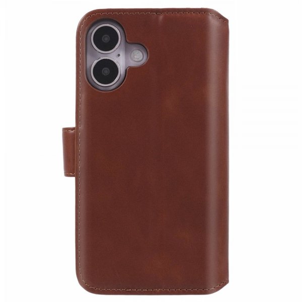 Nordic Covers iPhone 16 -suojakuori, Essential Leather, Maple Brown
