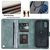 VILI iPhone 16 -kotelo irrotettavalla kuorella GV Series MagSafe Vihreä