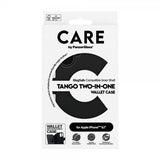 CARE by PanzerGlass iPhone 16 -kotelo Tango Two-in-One Wallet MagSafe, musta