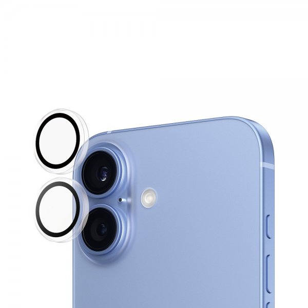 PanzerGlass iPhone 16/iPhone 16 Plus -kameransuoja Hoops, läpinäkyvä
