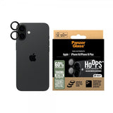 PanzerGlass iPhone 16/iPhone 16 Plus kameran suojalasi Hoops, musta