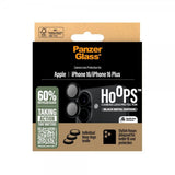 PanzerGlass iPhone 16/iPhone 16 Plus kameran suojalasi Hoops, musta