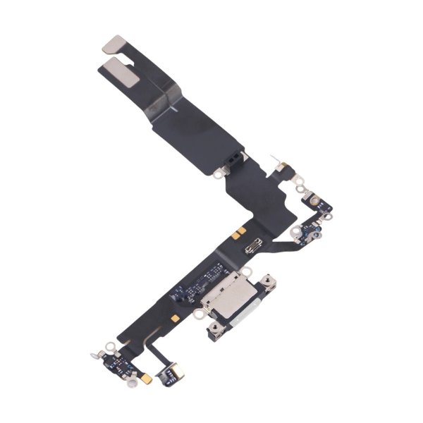 iPhone 16 latausliitin joustokaapeli alkuperäinen - valkoinen