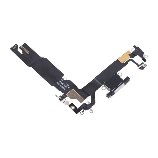 iPhone 16 latausliitin joustokaapeli alkuperäinen - valkoinen