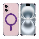 iPhone 16 -kuori, iskunvaimentava, MagSafe, violetti