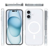 Rvelon iPhone 16 Kuori TPU MagSafe Läpinäkyvä