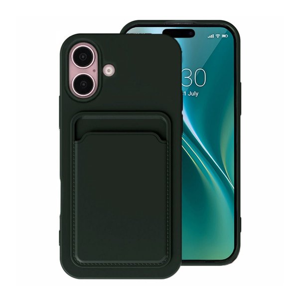 iPhone 16 Kuoret Korttiteline Vihreä