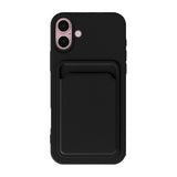 iPhone 16 Kuoret Korttiteline Musta