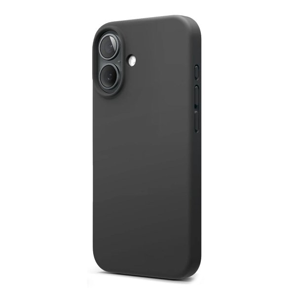 Rvelon iPhone 16 -silikonikuori, musta