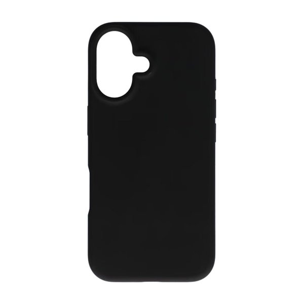 iPhone 16 Silikonikuori Musta