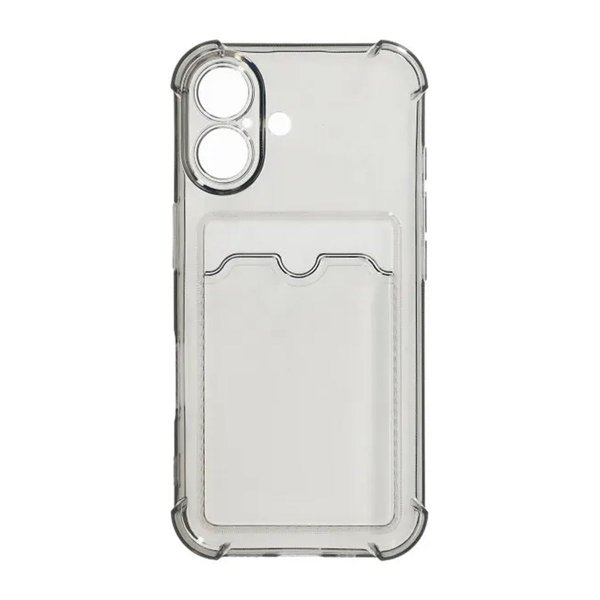 iPhone 16 Kuori Korttipidike Iskunkestävä Musta