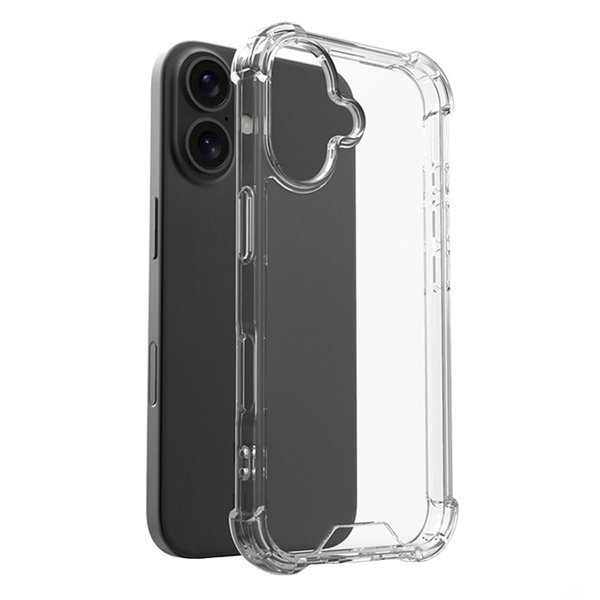 iPhone 16 Kuori Iskunkestävä Läpinäkyvä