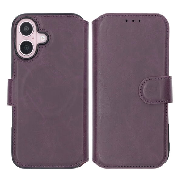 Rvelon iPhone 16 -suojakuori 4 korttipaikalla MagSafe violetti