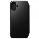 Nomad iPhone 16 Plus -suojakotelo, Modern Leather Folio, musta