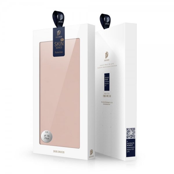 Dux Ducis iPhone 16 Plus -kotelo, Skin Pro Series, ruusukulta