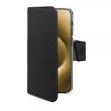 Celly iPhone 16 Plus Fodral Wally Wallet Case Musta