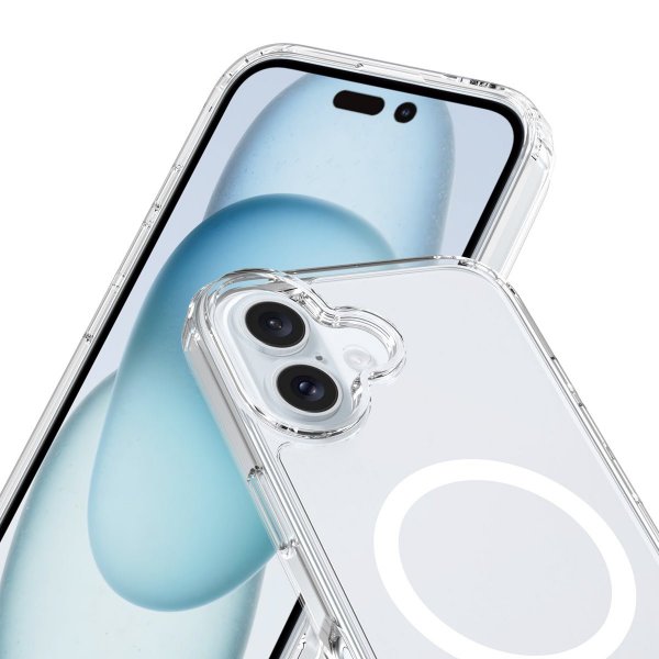 Rvelon iPhone 16 Plus -kuori TPU MagSafe Läpinäkyvä