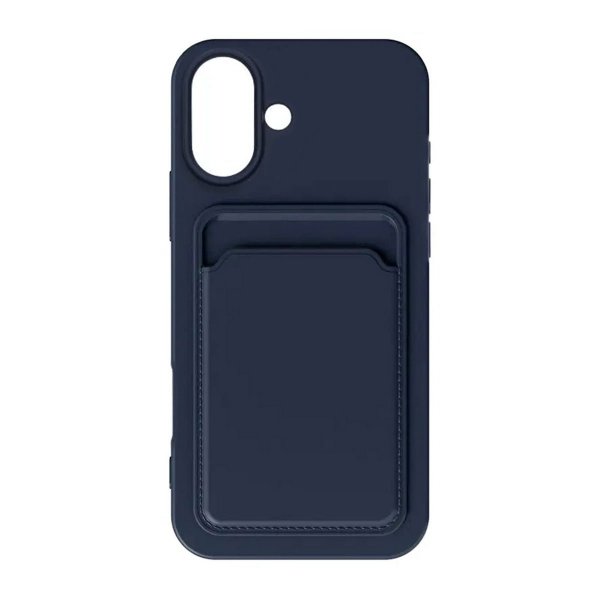 iPhone 16 Plus Kuoret Korttipidike Sininen