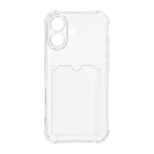 iPhone 16 Plus Kuoret Korttipidike Iskunkestävä Läpinäkyvä