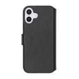 Rvelon iPhone 16 Plus Kotelo Aito Nahka Musta