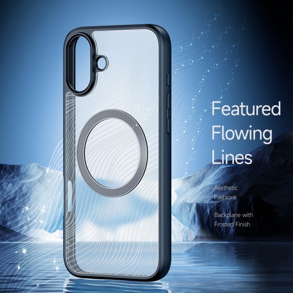Dux Ducis iPhone 16 Plus -suojakuori Aimo Series MagSafe Musta
