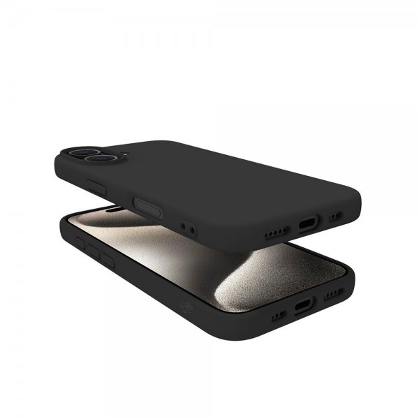 Celly iPhone 16 Plus Kuori CROMO Musta