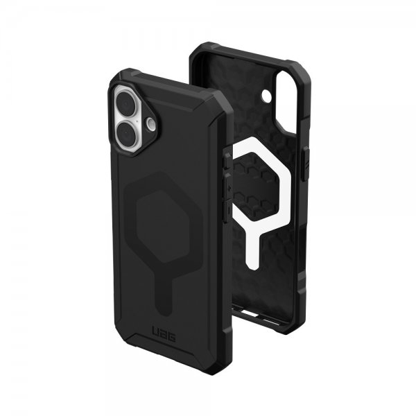 Urban Armor Gear (UAG) iPhone 16 Plus -suojakuori Essential Armor MagSafe, musta
