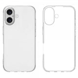 Nordic Covers iPhone 16 Plus -kuori, Feather Series, läpinäkyvä