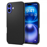 Spigen iPhone 16 Plus Kuori Liquid Air Mattamusta
