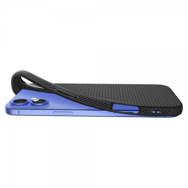 Spigen iPhone 16 Plus Kuori Liquid Air Mattamusta