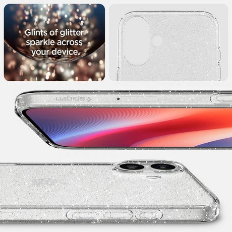 Spigen iPhone 16 Plus Kuori Liquid Crystal Glitter Crystal Quartz