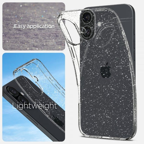 Spigen iPhone 16 Plus Kuori Liquid Crystal Glitter Crystal Quartz