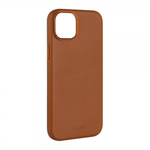 Kiinteä iPhone 16 Plus -suojakotelo MagLeather, ruskea