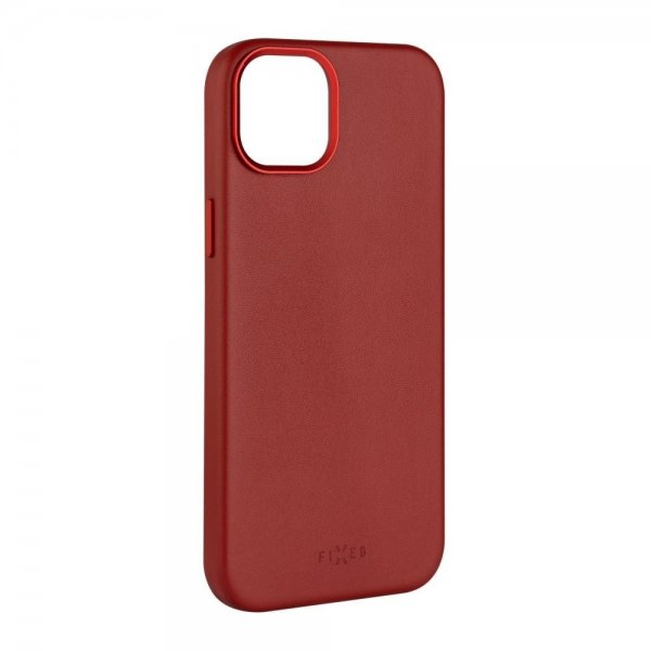 Kiinteä iPhone 16 Plus -kotelo MagLeather, punainen