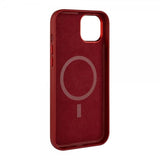Kiinteä iPhone 16 Plus -kotelo MagLeather, punainen