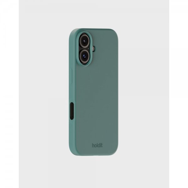 holdit iPhone 16 Plus Silikonisuojakuori Moss Green