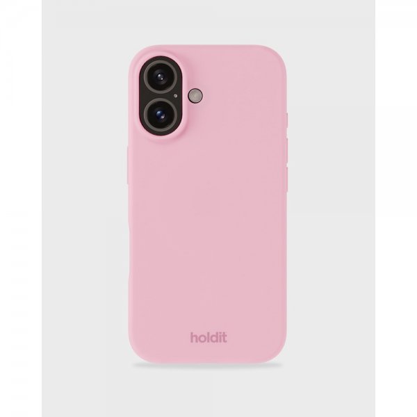 holdit iPhone 16 Plus Silikonikuori Vaaleanpunainen