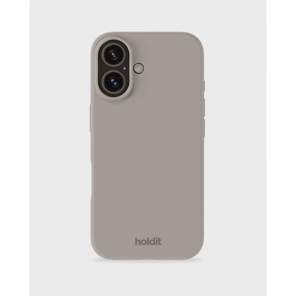 holdit iPhone 16 Plus -silikonikuori, Taupe