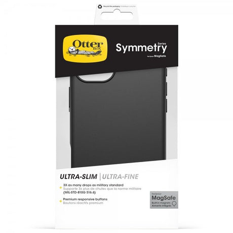 Otterbox iPhone 16 Plus -suojakuori Symmetry MagSafe Musta