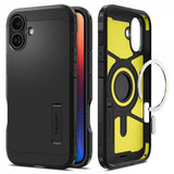 Spigen iPhone 16 Plus -suojakuori Tough Armor MagFit, musta