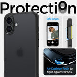 Spigen iPhone 16 Plus -suojakuori Ultra Hybrid Frost Black