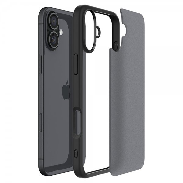 Spigen iPhone 16 Plus -suojakuori Ultra Hybrid Frost Black