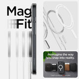 Spigen iPhone 16 Plus -suojakuori Ultra Hybrid MagFit, valkoinen