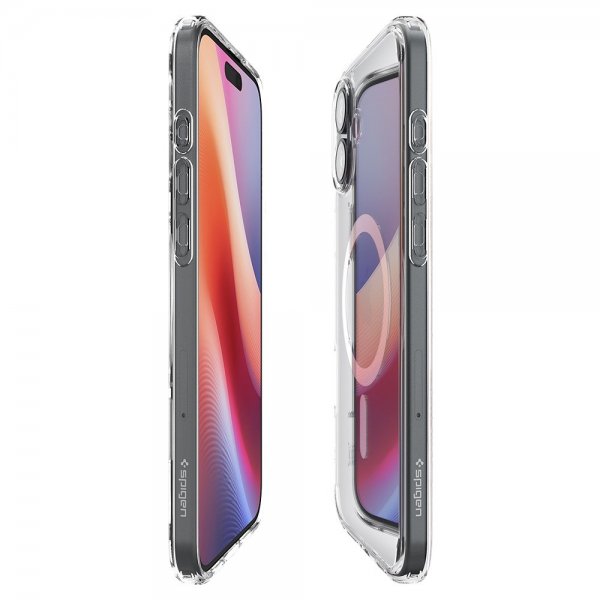 Spigen iPhone 16 Plus -suojakuori Ultra Hybrid MagFit, valkoinen