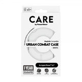 CARE by PanzerGlass iPhone 16 Plus Urban Combat MagSafe -suojakuori, valkoinen