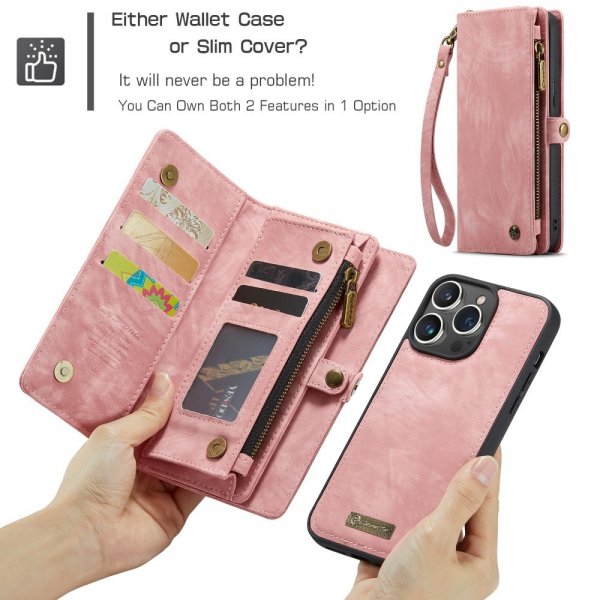 CaseMe iPhone 16 Pro Kotelo 008 Series Irrotettava kuori Ruusu