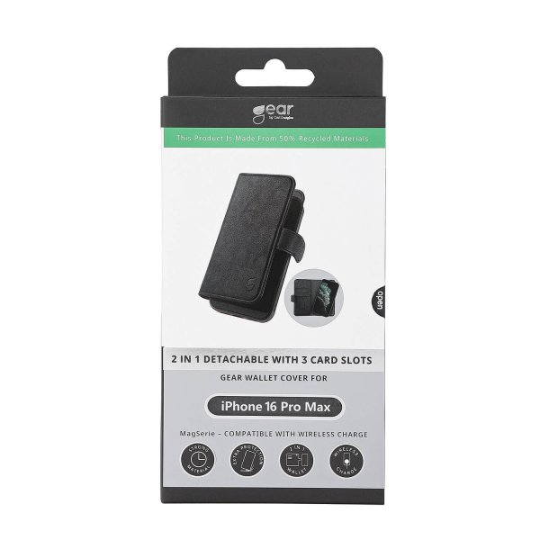 Gear iPhone 16 Pro Kotelo 2-in-1 MagSeries Musta